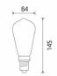 Preview: LED-Leuchtmittel Filament ST64 Vintage 7,5W 2200K klar dimmbar